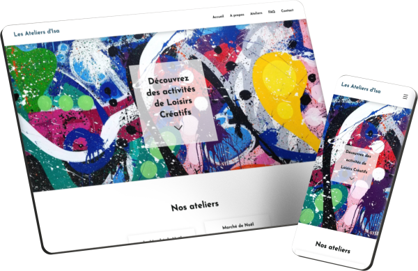 Un site web <strong>autonome</strong> pour Les Ateliers d'Isa